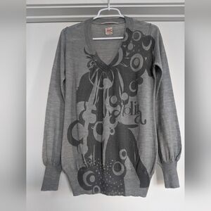 NOLITA Gray Graphic Sweater